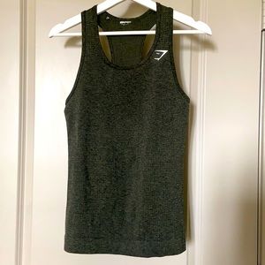 Gymshark green vital tank